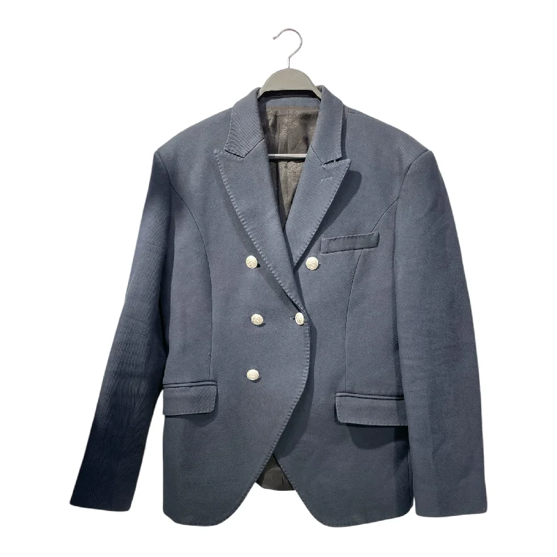 Essential Wardrobe PIERRE BALMAIN/Jacket/58/Cotton/NVY/