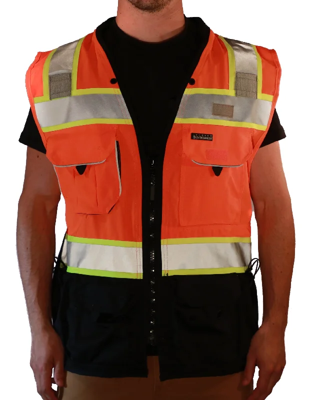 Premium Outfits ML Kishigo Men's Premium Black Series Surveyors Vest