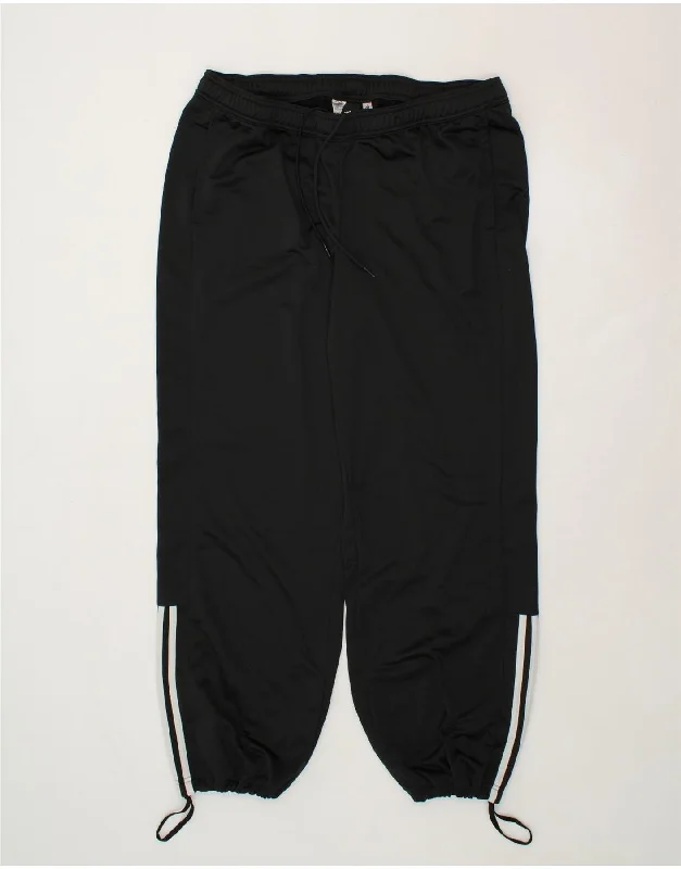 Lace Design ADIDAS Womens Tracksuit Trousers Joggers UK 20 2XL  Black Polyester