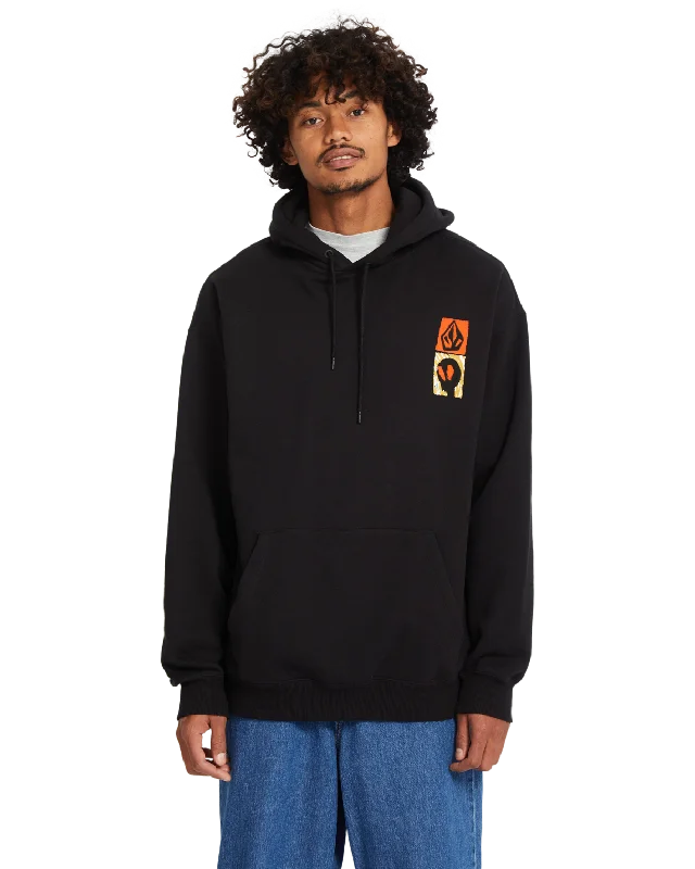 Stylish Apparel Gonyvaders Pullover Hoodie in Black