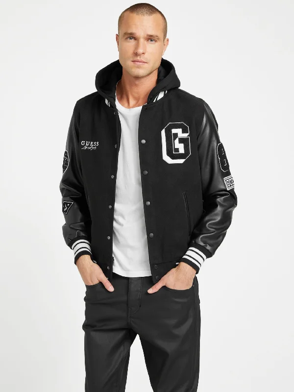 Lightweight Gear Mark Hooded Varsity Jacket