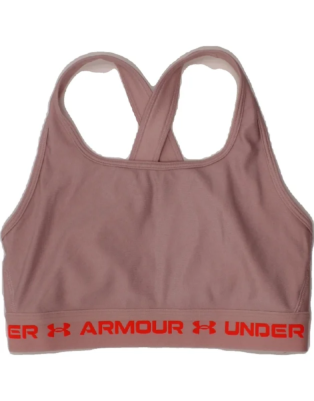 Fashionable Inner Wear UNDER ARMOUR Womens Compression Graphic Sport Bra Top UK 12 Medium Pink