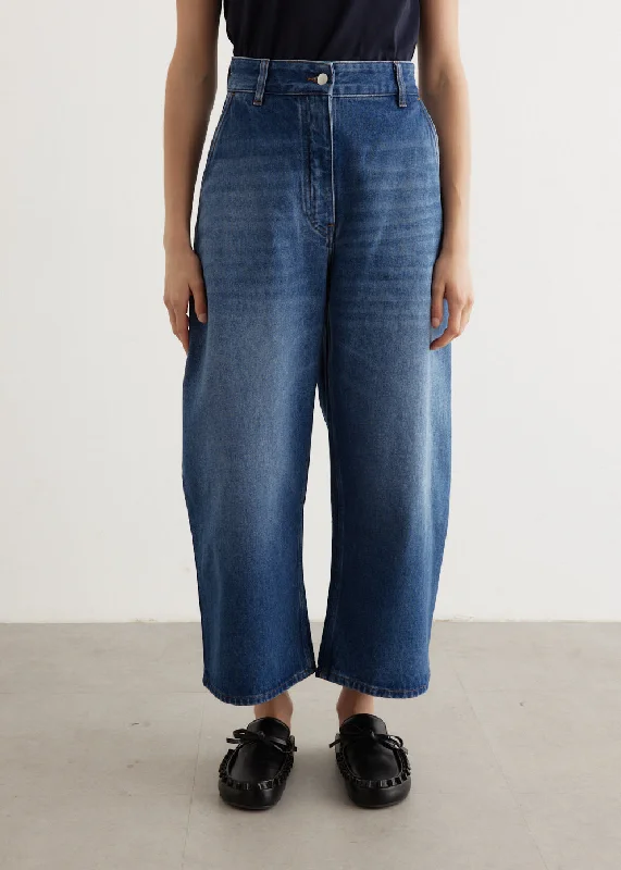 Floral Prints Chalco Denim Pants