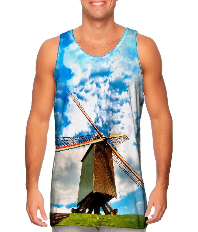 Bright Colors Don Quixote Windmill
