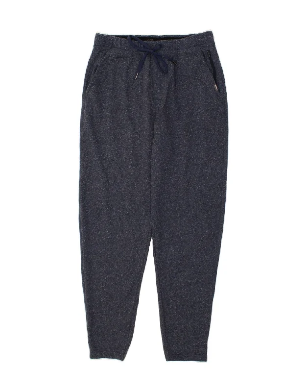 Stylish Joggers EDDIE BAUER Mens Tracksuit Trousers Medium  Navy Blue Flecked