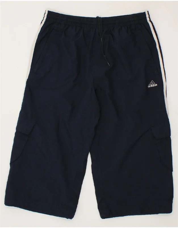 Everyday Outfits ADIDAS Mens Bermuda Sport Shorts Medium  Navy Blue Polyester