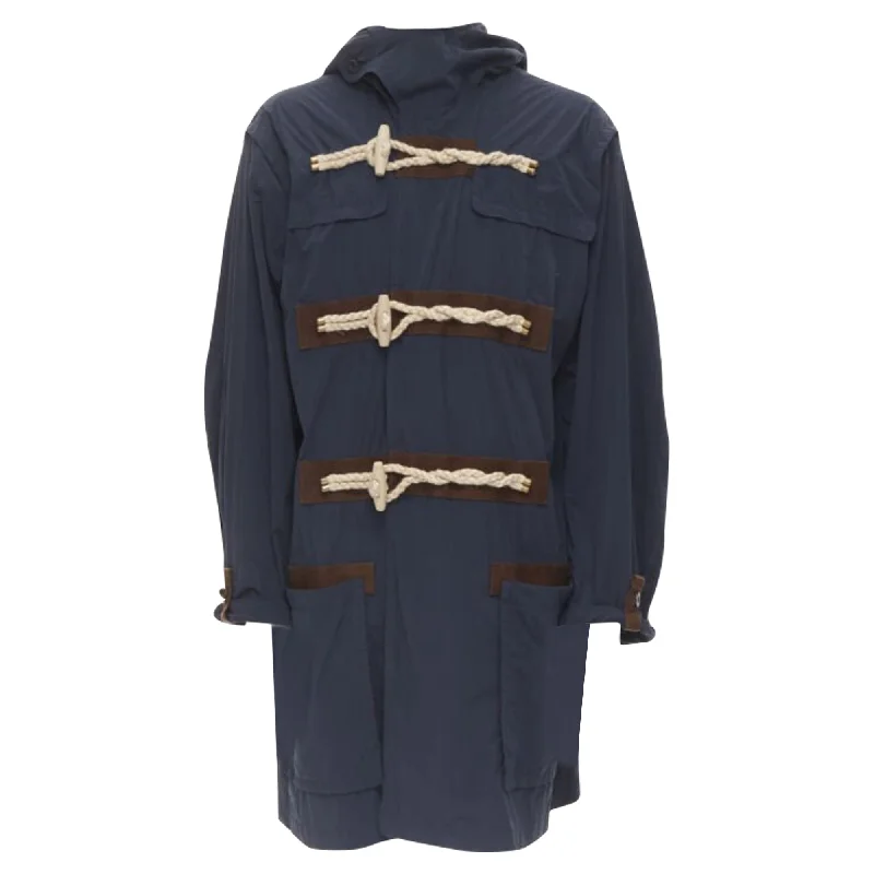 Relaxed Wear Kolor rope wood toggle button parka jacket