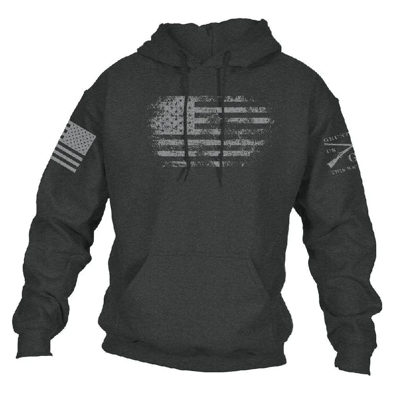 Versatile Looks Vintage American Hoodie - Dark Heather