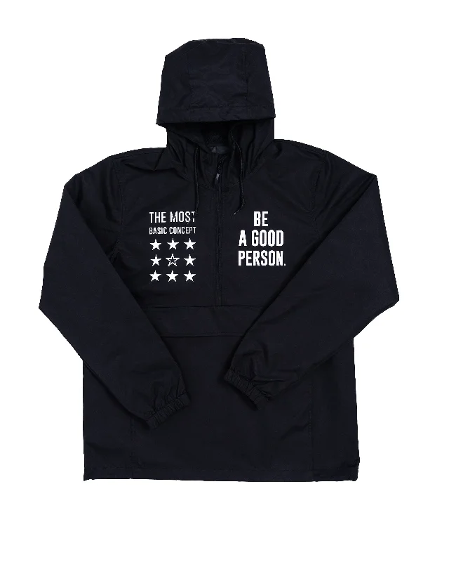 Everyday Essentials Signature Anorak - Black