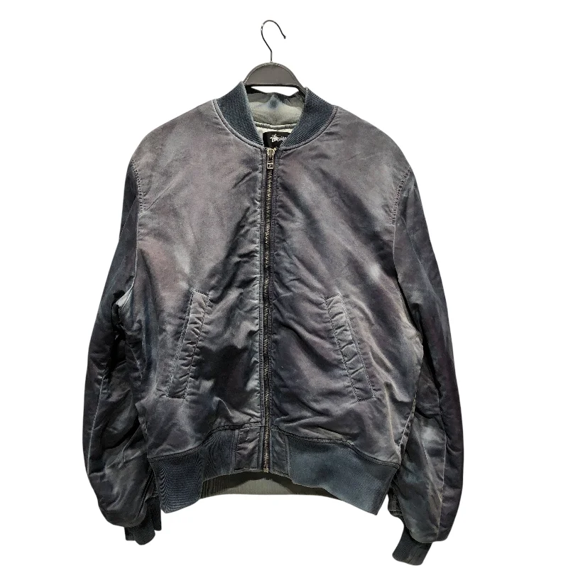 All-Purpose Wear STUSSY/Jacket/M/Nylon/NVY/WORKGEAR WASHED BOMBER