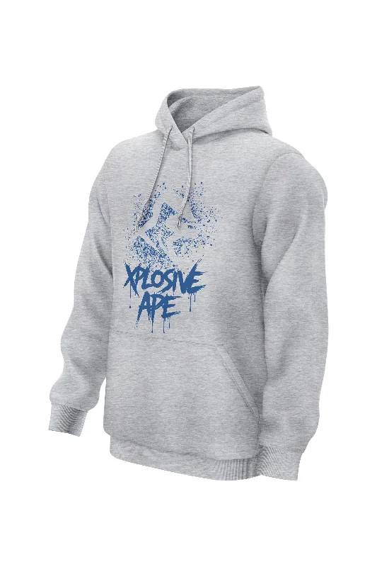 Cool Comfort XAPE Primal Spray Hoodie - Sports Grey