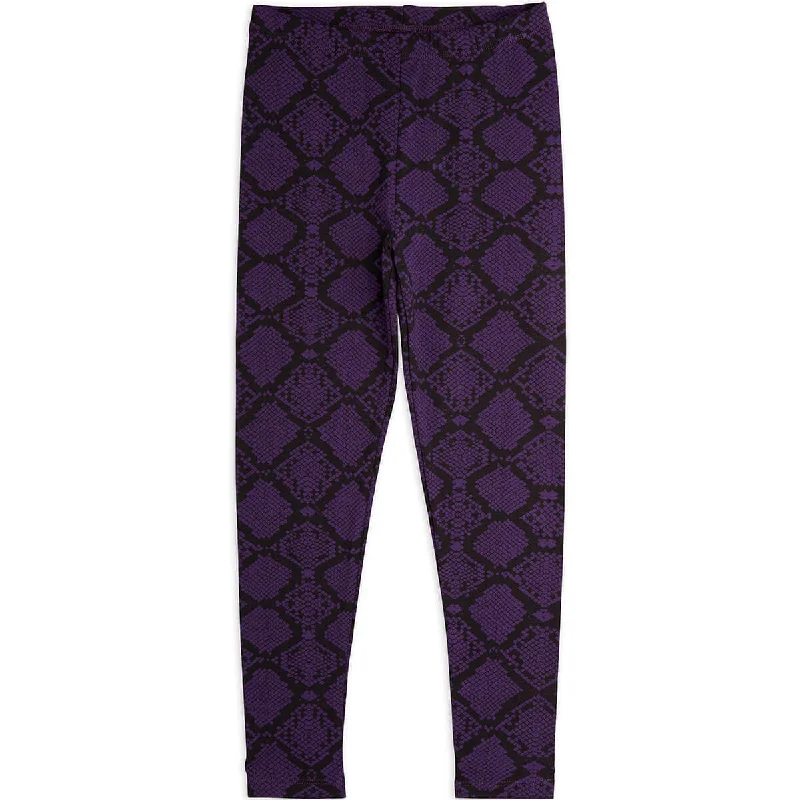 Personalized Series Snakeskin Baby Leggings in Purple by Mini Rodini - Last Ones In Stock - 3-12 Months Personalized Series Snakeskin Baby Leggings in Purple by Mini Rodini - Last Ones In Stock - 3-12 Months