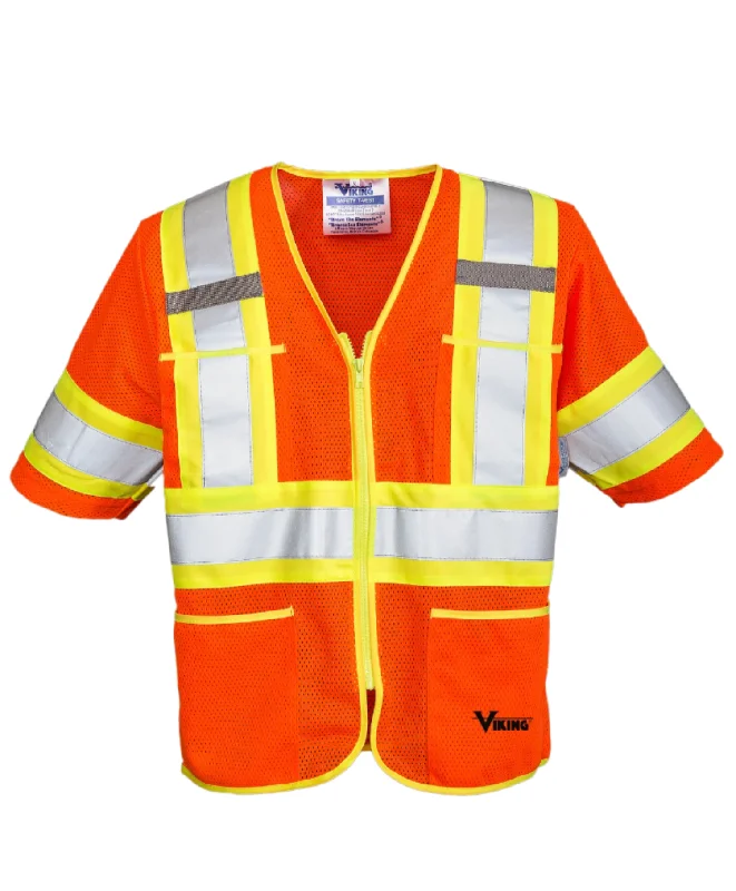 Everyday Wear Viking Hi-Vis Sleeved Zipper Class 3 Safety  Vest