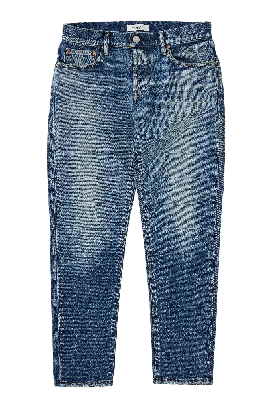 Personalized Wear Moussy Denim Sycamore Tapered Jeans in Blue