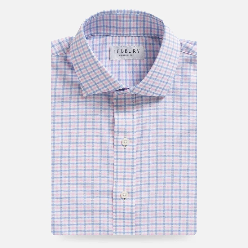 Casual Chic The Pink Journey Flex Performance Tattersall Custom Shirt