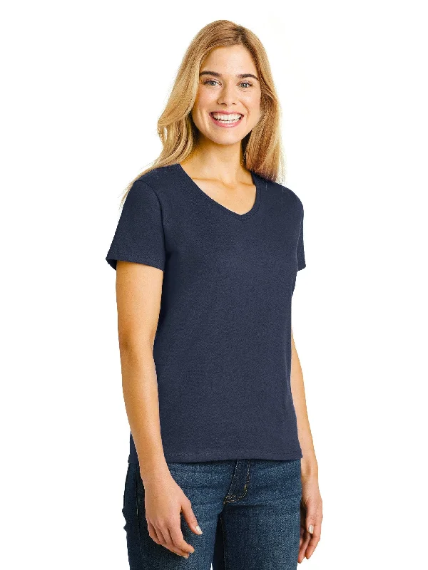 Classic Series Hanes Ladies ComfortSoft V-Neck Cotton T-Shirt