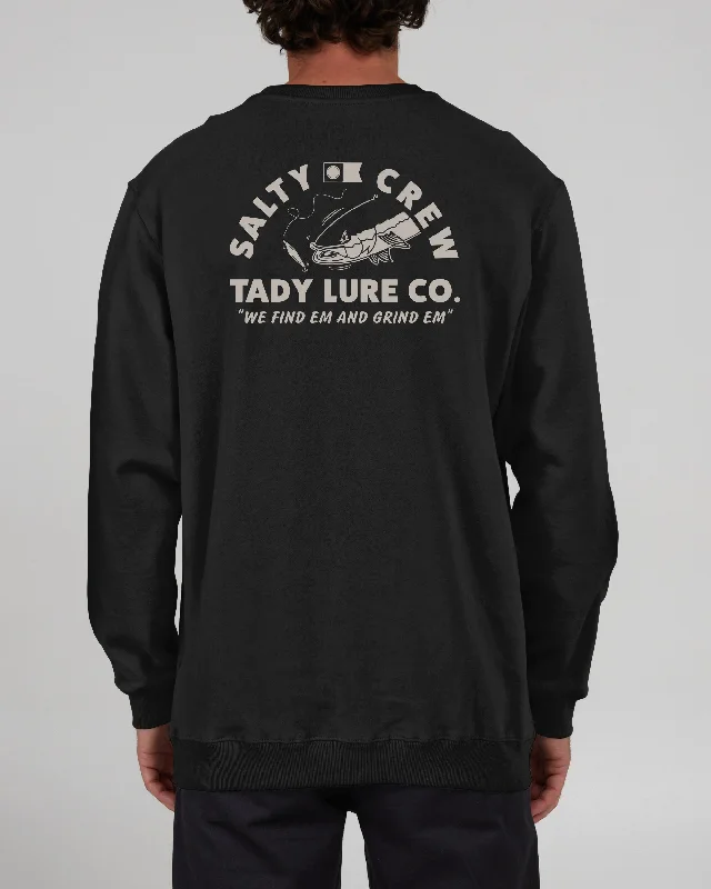 Easygoing Fashion Tady Vintage Crew Fleece - Pigment Black