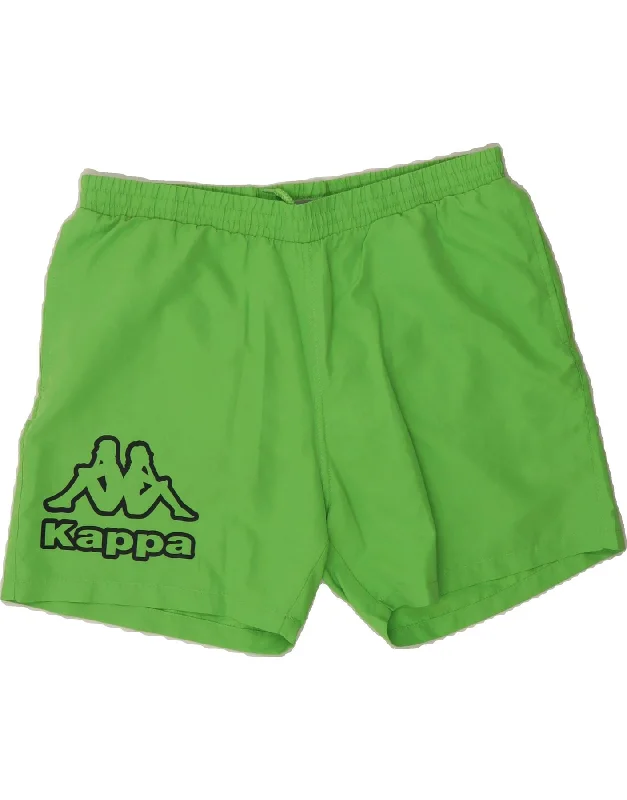 Comfortable Outfits KAPPA Mens Graphic Sport Shorts XL  Green