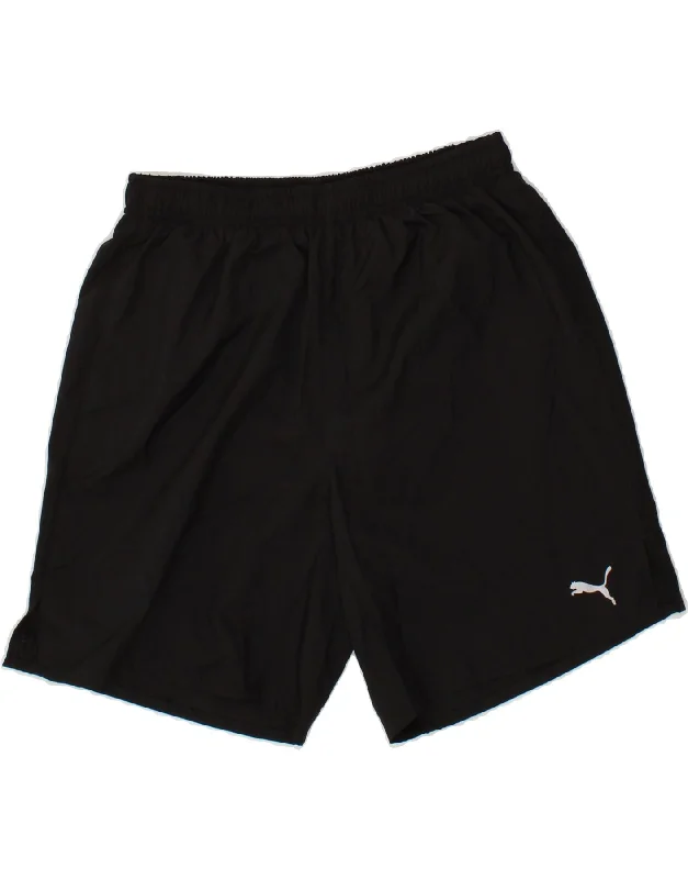 Comfy Apparel PUMA Mens Sport Shorts Small  Black Polyester