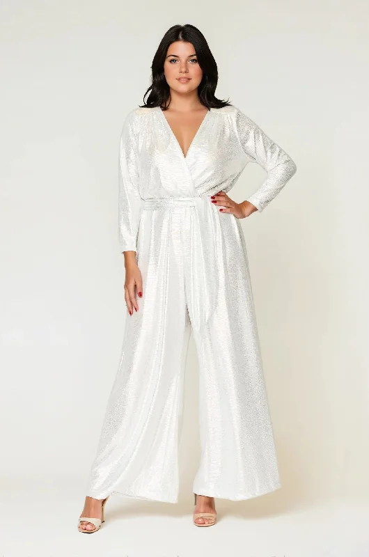 Retro Prints Helena Jumpsuit White