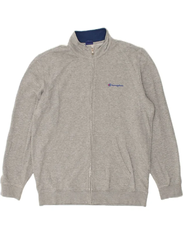 Timeless Style CHAMPION Mens Tracksuit Top Jacket XL Grey Cotton