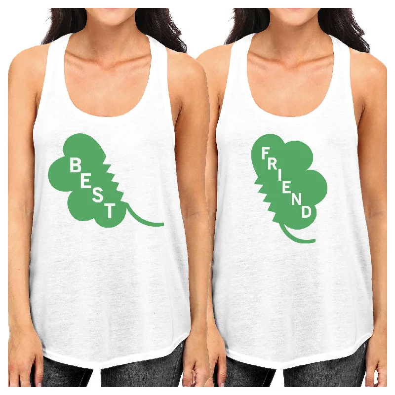 Streetwear Look Best Friend Clover Best Friend Matching Tanks For St Patricks Day