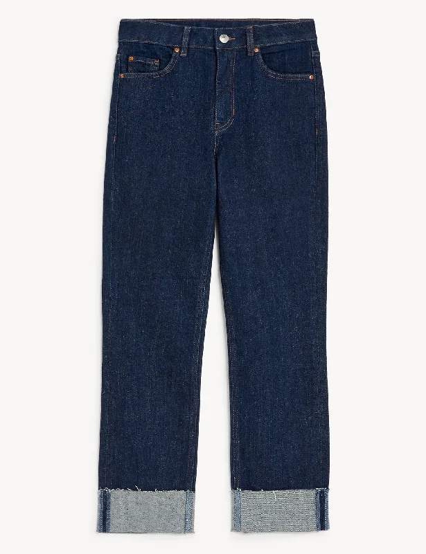 Elegant Wear Slim Fit Ankle Grazer Jeans