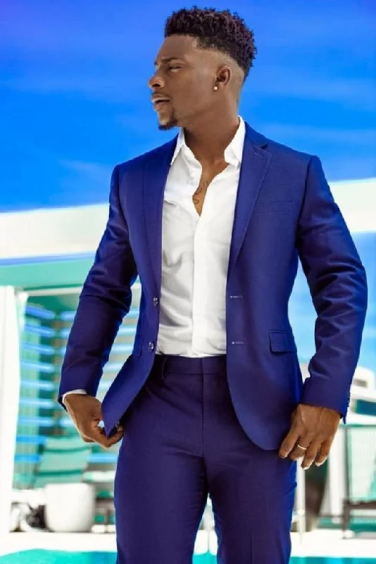 Soft Fabrics Men Two Piece Suit Royal Blue Slim Fit Suit Formal Suit Dinner Suit Men Bespoke Tailoring Gift For Him Soft Fabrics Men Two Piece Suit Royal Blue Slim Fit Suit Formal Suit Dinner Suit Men Bespoke Tailoring Gift For Him