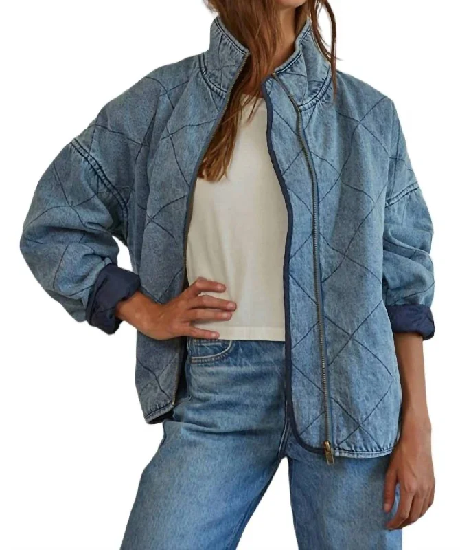 Personal Design Eclipse Jacket In Denim