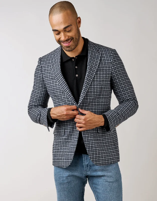 Fashion Basics Hawker Blue Guncheck Blazer