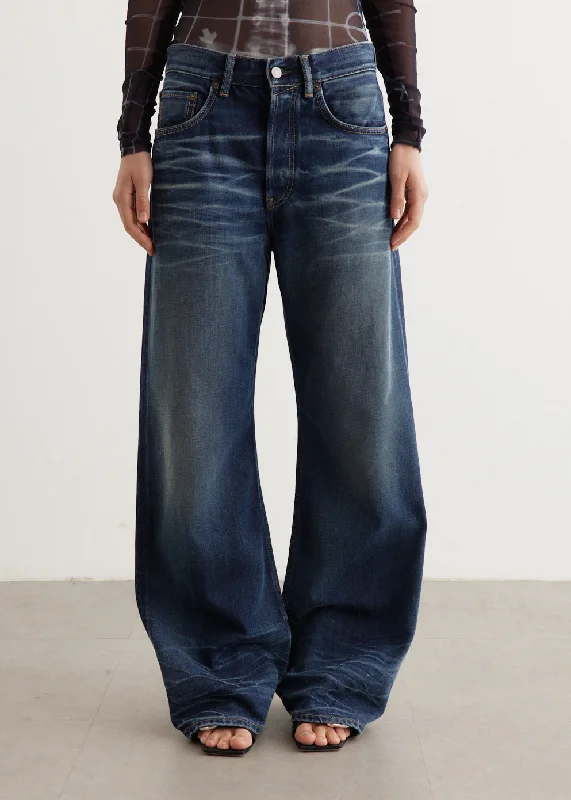 Fashion And Simplicity 2021F Loose Fit Jeans