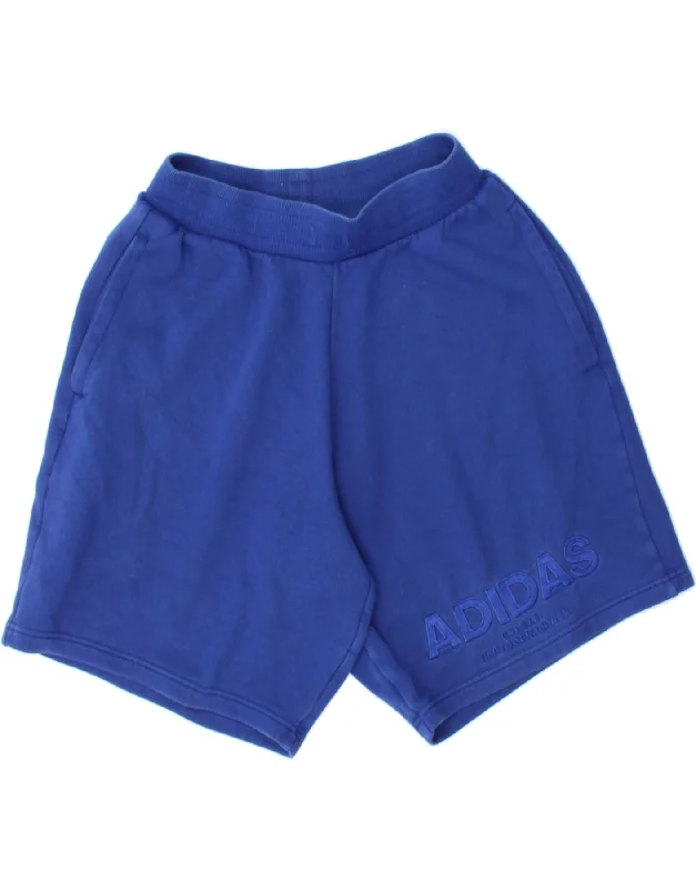 Sporty Suits ADIDAS Mens Graphic Sport Shorts Small  Blue Cotton