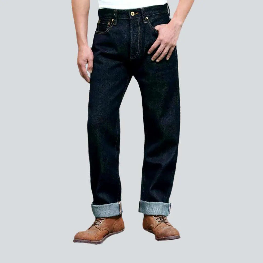 Everyday Outfits Back cinch 23oz selvedge jeans