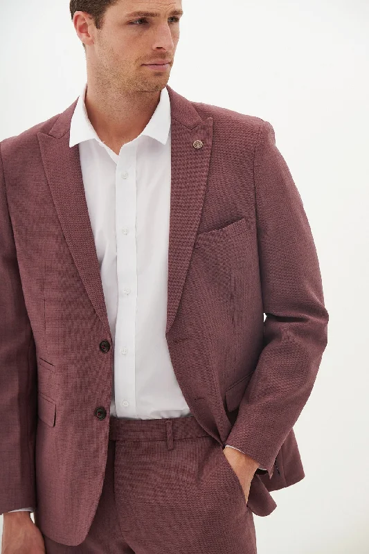 Utility Vests MONTY - Mauve Tailored Blazer