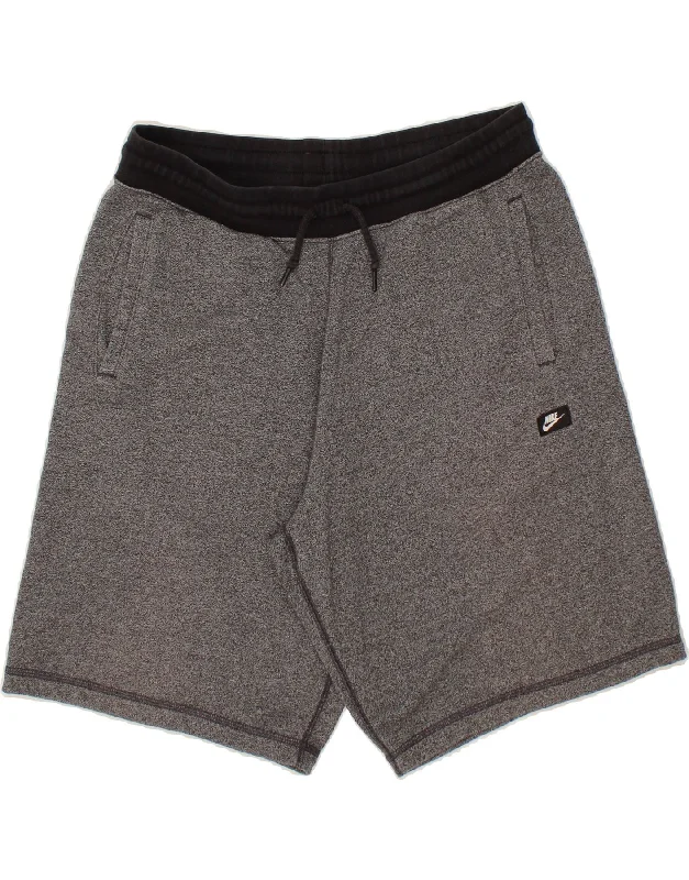 Stylish Sweaters NIKE Mens Sport Shorts XL Grey Colourblock Cotton
