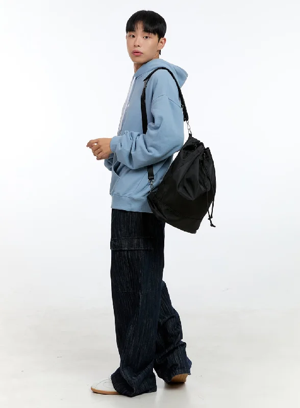 Summer Tees Men's Liam Washed Cargo Baggy Jeans IG421