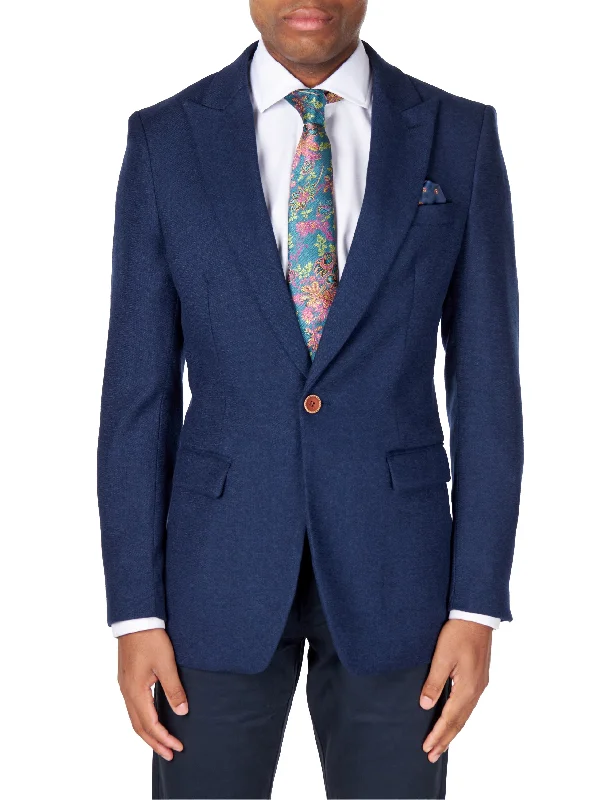 Everyday Wear MARCO - NAVY SINGLE BREASTED CASUAL BLAZER