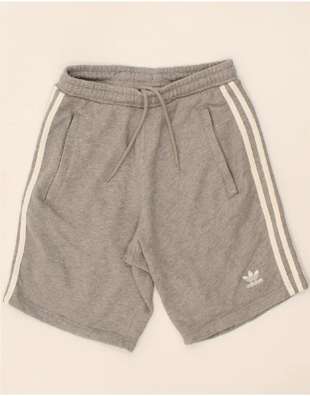 Jogging Jackets ADIDAS Mens Sport Shorts Medium  Grey Cotton