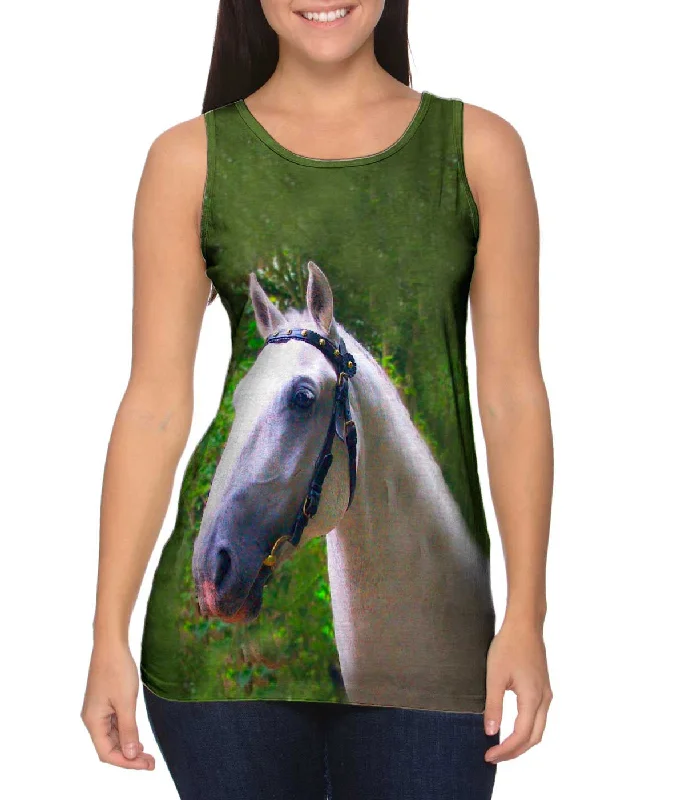 Exquisite Details Dreamy Ghost White Paso Fino Horse