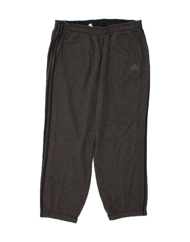 Cozy Apparel ADIDAS Mens Climalite Tracksuit Trousers Joggers XL  Grey Polyester