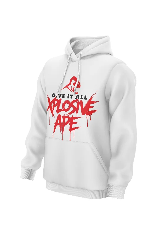 Premium Comfort XAPE Drip Power Hoodie - White