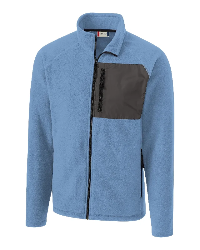 Stylish Apparel Clique Men's Summit Microfleece Hybrid Full Zip Jacket