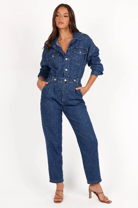 Artistic Temperament Rosa Denim Jumpsuit - Dark Denim