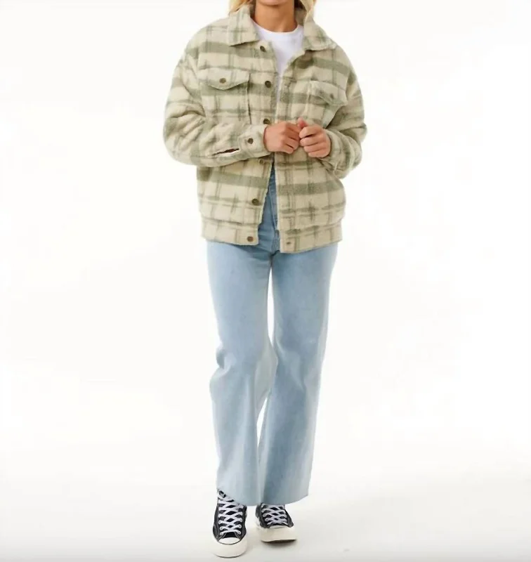 Luxury Fashion Sunrise Sherpa Jacket In Sage