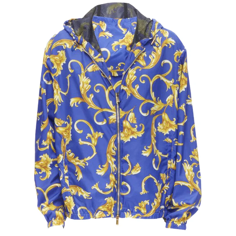 Urban Apparel Versace Barocco Istante print nylon windbreaker jacket