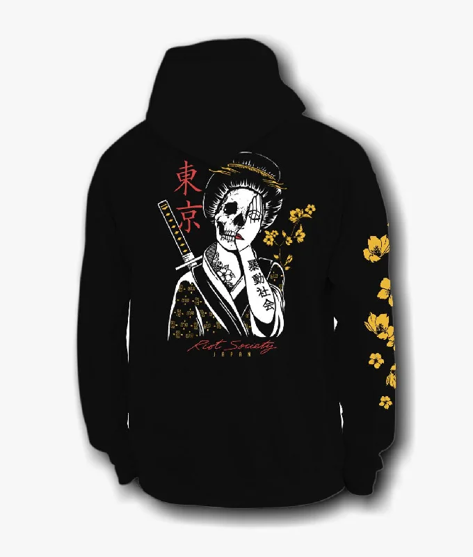 Cozy Fit Geisha Shame Mens Hoodie