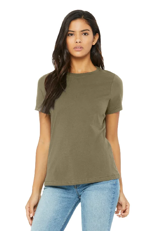 Leisure Sports Bella + Canvas Womens Short Sleeve Crewneck T-Shirt - Olive Green
