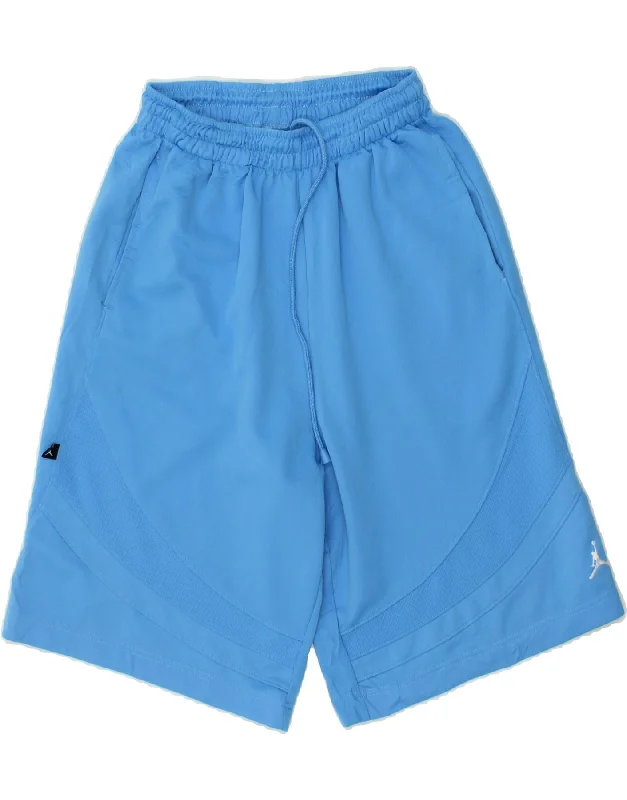 Graphic Caps JORDAN Mens Sport Shorts Medium  Blue Polyester