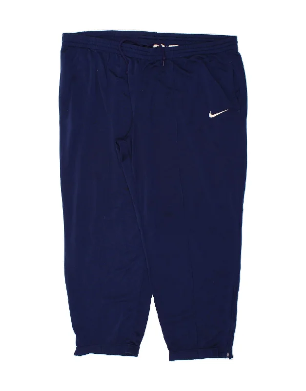 Premium Outfits NIKE Mens Tracksuit Trousers UK 44/48 XL Navy Blue Polyester