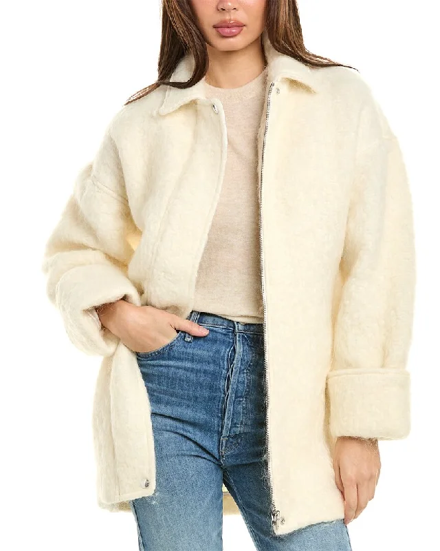Multifunctional Style IRO Damari Wool-Blend Coat